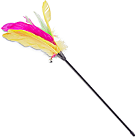 Leaps & Bounds Thrill & Chase Feathered Wand Cat Toy