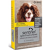 Sentinel Spectrum Chewables for Dogs 25.1 to 50 lbs.