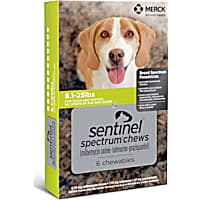 Sentinel Spectrum Chewables for Dogs 8.1 to 25 lbs.