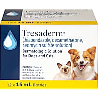 Tresaderm (thiabendazole, dexamethasone, neomycin sulfate solution) Topical Solution for Dogs & Cats