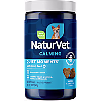 NaturVet Bacon and Chicken Flavor, Quiet Moments with Hemp Seed Calming Supplements for Dogs