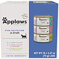 Applaws Natural Fish Selection in Broth Multipack Wet Cat Food
