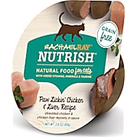Rachael Ray Nutrish Natural Grain Free Paw Lickin' Chicken & Liver Wet Cat Food