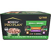 Purina Pro Plan Grain Free, Small Breed Pate Focus Turkey & Chicken Variety Pack Wet Dog Food