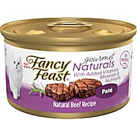 Fancy Feast Gourmet Naturals Beef Recipe Pate Wet Cat Food
