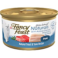 Fancy Feast Gourmet Naturals Trout & Tuna Recipe Pate Wet Cat Food
