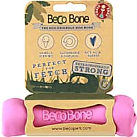 Beco Pet Rubber Bone Pink Dog Toy