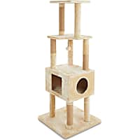 Animaze 4-Level Tan Cat Tree with Condo