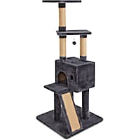 Animaze 4-Level Grey Cat Tree with Scratch Ramp