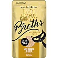 Tiki Cat Savory Broth with Meaty Bits Chicken Flavored Cat Treats