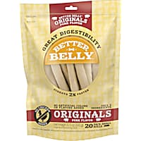 Better Belly Originals Pork Flavor Great Digestibility Rawhide Small Rolls Dog Treats