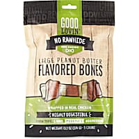 Good Lovin' No Rawhide Large Peanut Butter Flavored Dog Bones