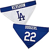 Pets First Los Angeles Dodgers Clayton Kershaw Reversible Bandana for Dog
