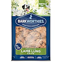 Barkworthies Lamb Lung Chips Dog Treats