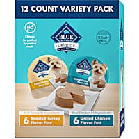 Blue Buffalo Delights Small Breed Natural Wet Dog Food Turkey and Grilled Chicken Variety Pack