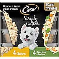 Cesar Simply Crafted Adult Wet Dog Food Meal Toppers, Chicken Variety Pack