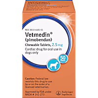 Vetmedin 2.5 mg Chewable Tablets for Dogs