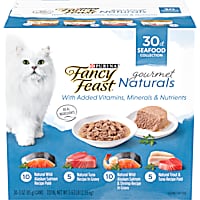 Purina Fancy Feast Gourmet Naturals Seafood Wet Cat Food Variety Pack