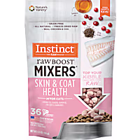 Instinct Freeze Dried Raw Boost Mixers Grain Free Skin & Coat Health Recipe All Natural Cat Food Topper