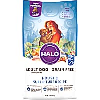 Halo Adult Holistic Grain Free Surf N Turf Dry Dog Food