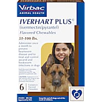 Iverhart Plus Chewable Tablets for Dogs 51-100 lbs