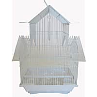 YML White Pagoda Top Bird Cage