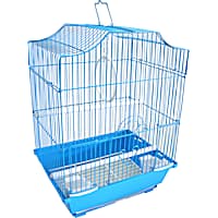 YML Blue Cornerless Flat Top Bird Cage