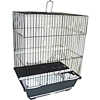 YML Black Flat Top Parakeet Cage