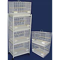 YML White Breeding Bird Cages With Stand
