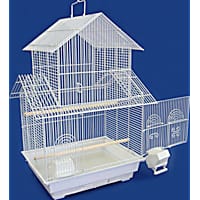 YML 3/8" Bar Spacing Pagoda White Bird Cage