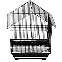 YML Black House Top Style Parakeet Cage