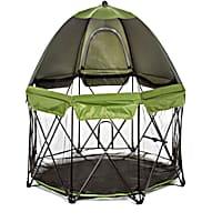 Carlson Pet Products Deluxe Green Eight Panel Pet Pen with Canopy