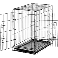 Carlson Pet Products Intermediate Two Door Wire Crate with Divider
