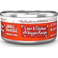 WholeHearted All Life Stages Grain-Free Chicken & Liver with Veggies Recipe Morsels in Gravy Wet Cat Food