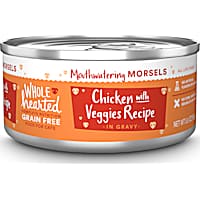 WholeHearted All Life Stages Grain-Free Chicken with Veggies Recipe Morsels in Gravy Wet Cat Food