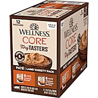 Wellness CORE Tiny Tasters Chicken, Chicken & Turkey Pate Land Variety Pack Grain Free Wet Cat Food