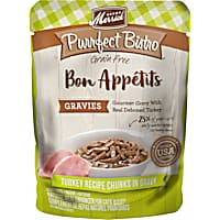 Merrick Purrfect Bistro Bon Appetits Grain Free Turkey Recipe Chunks in Gravy Wet Cat Food