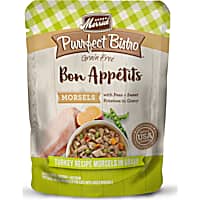 Merrick Purrfect Bistro Bon Appetits Grain Free Turkey Recipe Morsels in Gravy Wet Cat Food