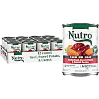 Nutro Premium Loaf Adult Natural Grain Free Tender Beef, Sweet Potato & Carrot Recipe Wet Dog Food