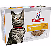 Hill's Science Diet Adult Urinary & Hairball Control Wet Canned Cat Food Multipack