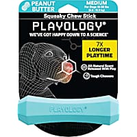 Playology Squeaky Peanut Butter Chew Stick for Dogs