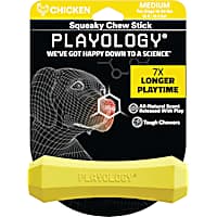 Playology Squeaky Chicken Chew Stick for Dogs
