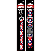 Buckle-Down Captain America Collar and Leash Set for Dogs