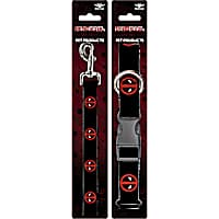 Buckle-Down Deadpool Collar and Leash Set for Dogs