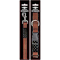 Buckle-Down United States Collar and Leash Set for Dogs
