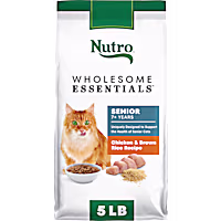 Nutro Wholesome Essentials Chicken & Brown Rice Recipe Senior Dry Cat Food