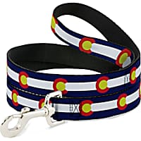 Buckle-Down Pet Leash Colorado Flags