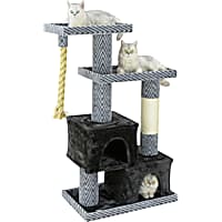 Go Pet Club Sequoia 49" Cat Tree with Condos and Giant Rope
