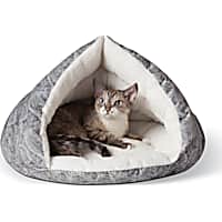 K&H Self Warming Kitty Hut Gray Pet Bed