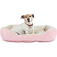 EveryYay Essentials Snooze Fest Pink Lounger Dog Bed